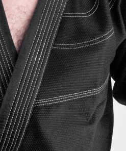 BJJ Uniforms Fighter BJJ Kimono Rice Straw - Black, BJJBL-09 15 BJJ Uniforms Fighter BJJ Kimono Rice Straw - Black, BJJBL-09