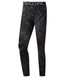 Pants Reebok Jacquard Tights - Black, DU4975 14 Pants Reebok Jacquard Tights - Black, DU4975