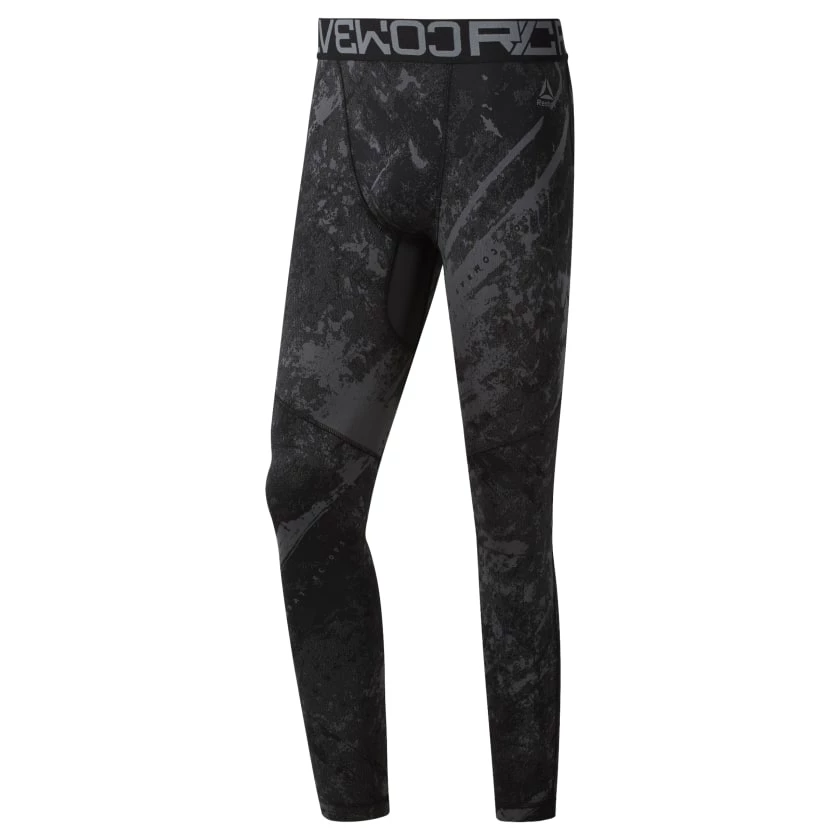 Pants Reebok Jacquard Tights - Black, DU4975 8 Pants Reebok Jacquard Tights - Black, DU4975