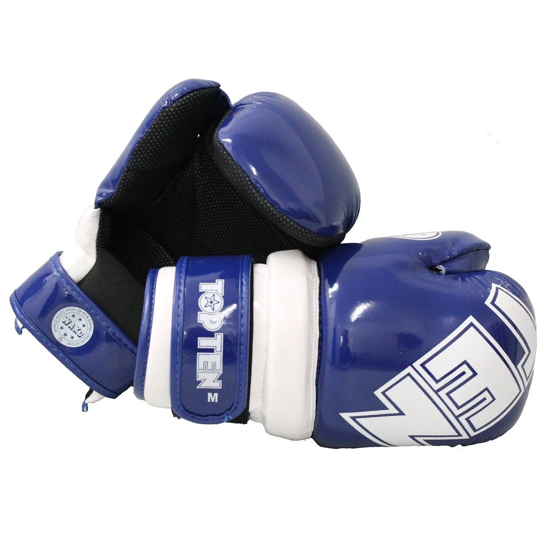 GLOVES Pointfighter TOP TEN Glossy BLOCK Star - Blue/white, 21656-6 3 GLOVES Pointfighter TOP TEN Glossy BLOCK Star - Blue/white, 21656-6