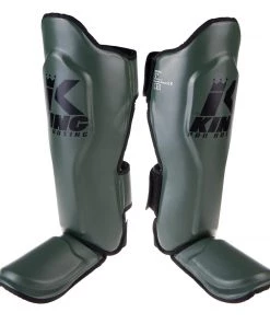 King Pro Boxing Shin Guards - Khaki, KPB/SG-4 PROTECTION