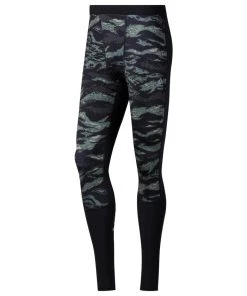 Reebok Crossfit Compression Tights - Black/green, DP4569 Pants
