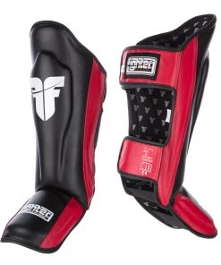 PROTECTION Fighter Shinguards Thai - Black/red, JE1573BR
