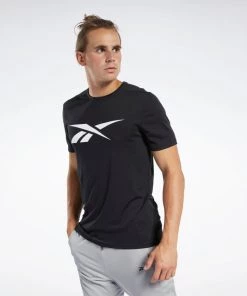 Reebok Workout Ready Tee - Black, FK6180 Training T-Shirts