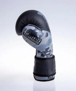 Fighter Boxing Gloves SPLIT- Gray Camo/black, FBG-001C