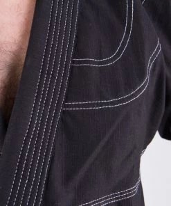 Fighter BJJ Ripstop Gi Rip Stop - Black, BJJBL-06 BJJ Uniforms