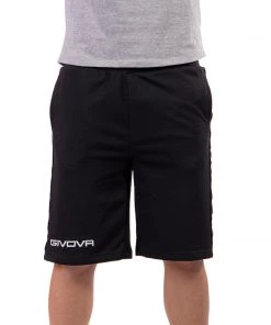 Givova Terry Band Shorts - Black, BA04-BLK Training Shorts