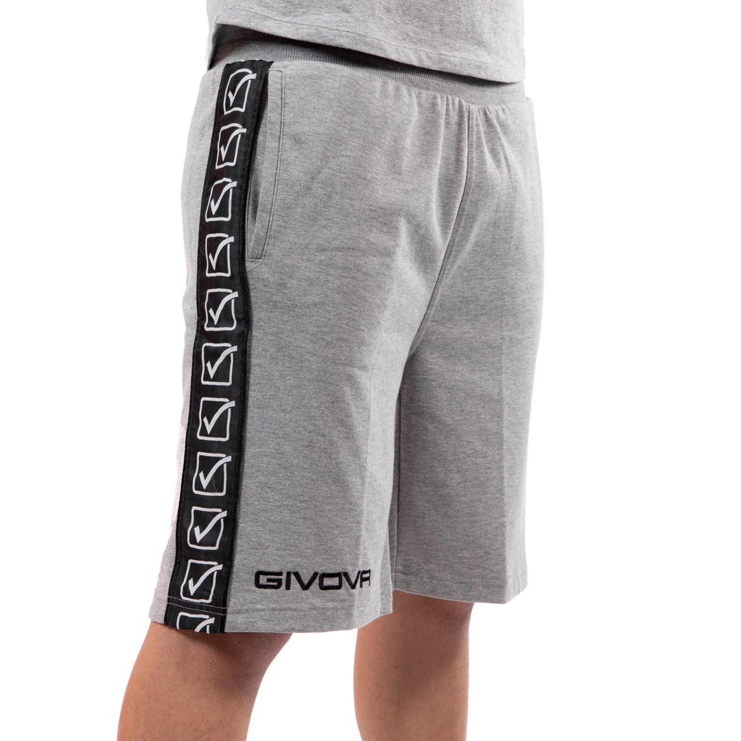 Training Shorts Givova Terry Band Shorts - Grey, BA04-GRY 4 Training Shorts Givova Terry Band Shorts - Grey, BA04-GRY