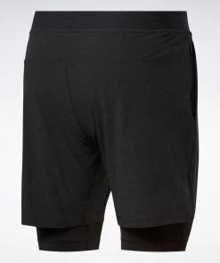 Compression Shorts Reebok 2in1 Epic Shorts - Black, FS8561