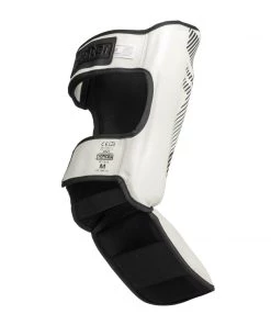 Fighter Shinguards Thai Classic - White/black, JE1573BWH PROTECTION