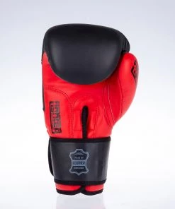 Fighter Boxing Gloves SPLIT-red/black, FBG-001BR