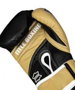 Title Gel V2T Bag Gloves - Black/gold, EUGTWBGV2T