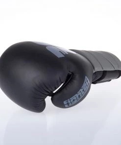 Fighter Boxing Gloves Sparring - Black/gray, FBG-002-BG 16 Fighter Boxing Gloves Sparring - Black/gray, FBG-002-BG