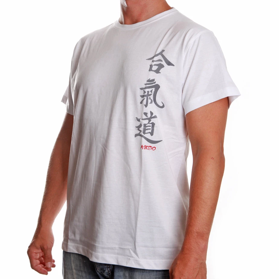 T-Shirts Satori Calligraphy T-Shirt - AIKIDO - White, SATT02-1 3 T-Shirts Satori Calligraphy T-Shirt - AIKIDO - White, SATT02-1