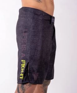 Fighter MMA Shorts - Life Is A Fight - Grey, FSHM-12