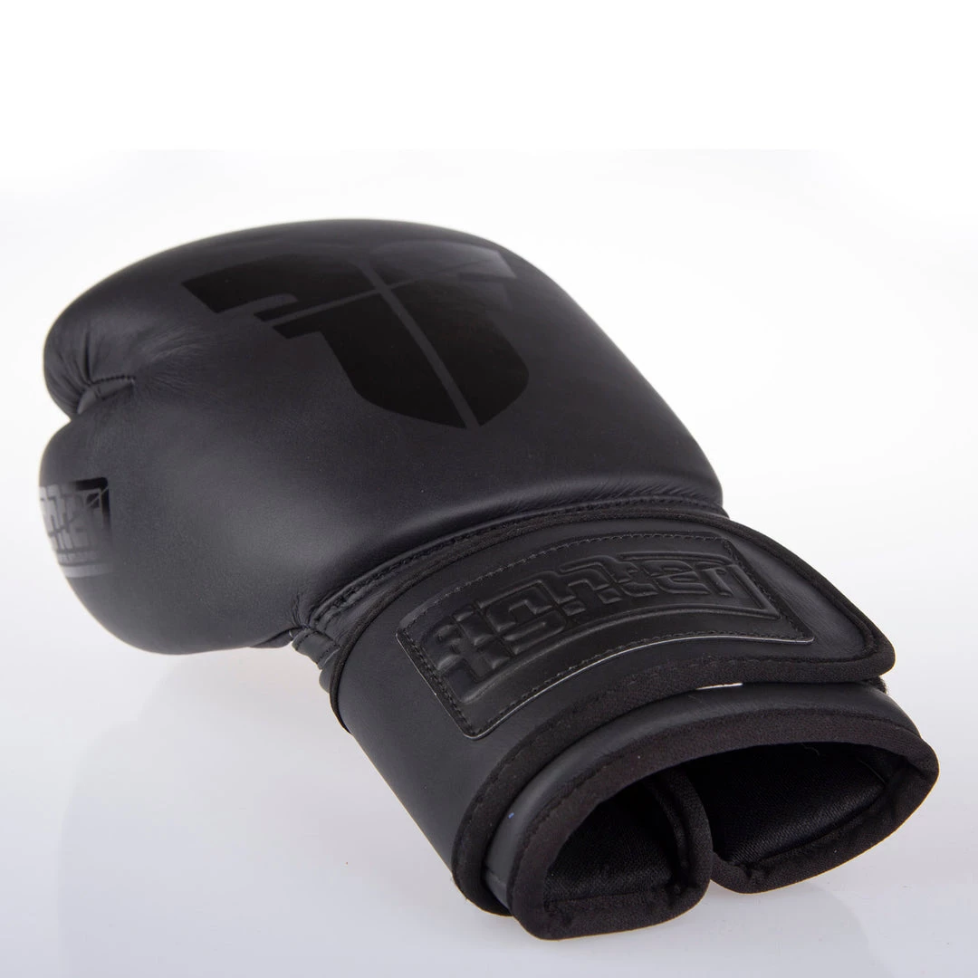 Fighter Boxing Gloves SPLIT - Matt Black, FBG-001B 4 Fighter Boxing Gloves SPLIT - Matt Black, FBG-001B