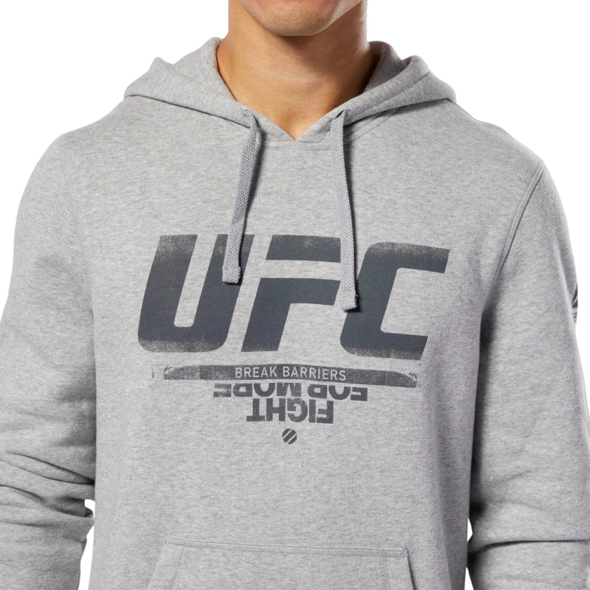 Reebok UFC Fan Hood - Grey, DU4577 Hoodies 4 Reebok UFC Fan Hood - Grey, DU4577 Hoodies
