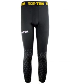 MMA Compression Legging TOP TEN Black Print - černá, 1880-99