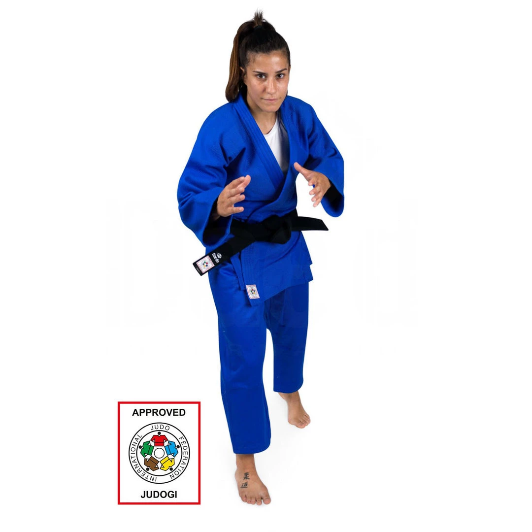 Judo Uniforms Daedo Slim Fit IJF Judogi - Blue, Judo2004 3 Judo Uniforms Daedo Slim Fit IJF Judogi - Blue, Judo2004