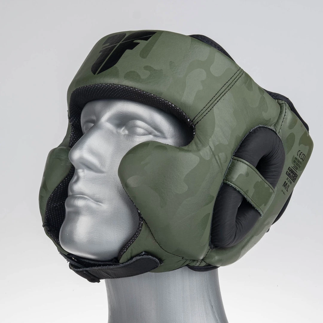 Headguard Fighter Sparring Pro - Khaki/camo, FHG-001CKH PROTECTION 5 Headguard Fighter Sparring Pro - Khaki/camo, FHG-001CKH PROTECTION