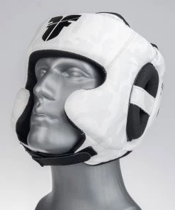 PROTECTION Headguard Fighter Sparring Pro - White/camo, FHG-001CWH