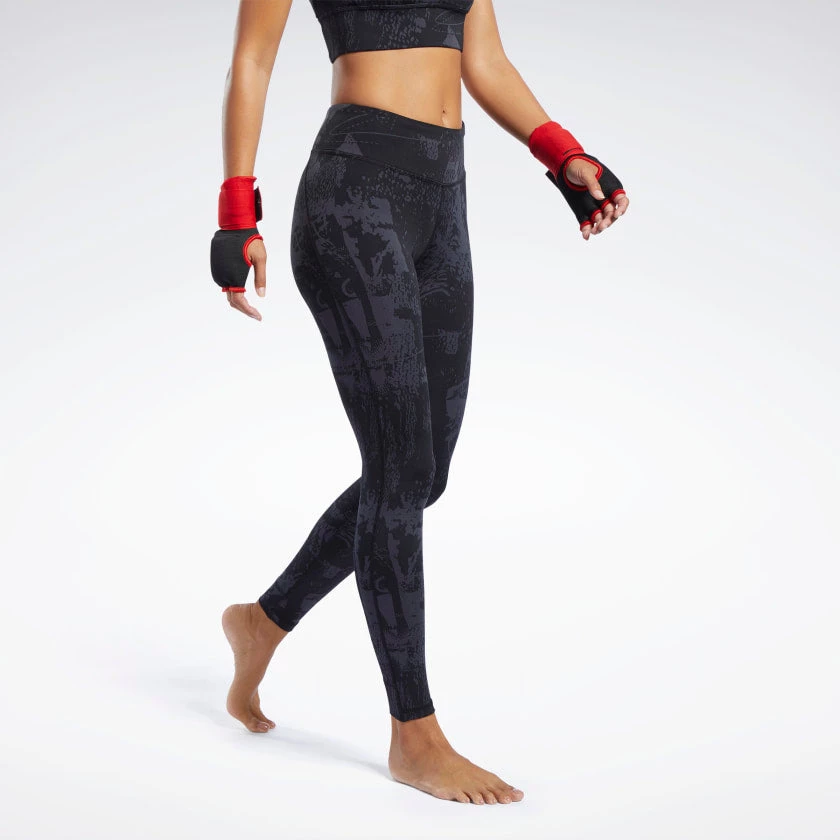 Pants Reebok Combat Jacquard Lux Tights, FK2429 3 Pants Reebok Combat Jacquard Lux Tights, FK2429