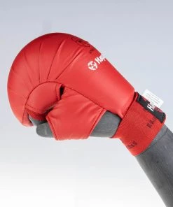Hayashi Karate Fist Protector TSUKI With Thumb (WKF Approved) - Red, 238