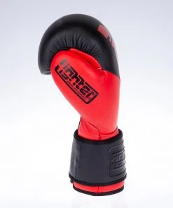 Fighter Boxing Gloves SPLIT-red/black, FBG-001BR