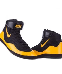 Nike Inflict Wrestling Shoes - Black/orange, 325256077