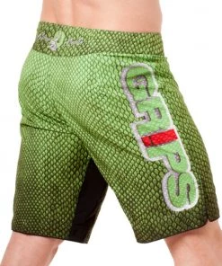 GRIPS MMA Trenky Snake Green, GR0037 MMA Shorts