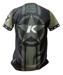Training T-Shirts King ProBoxing Training T-shirt Star Vintage Stone - Black/khaki, TTEE02-BLK/KHA