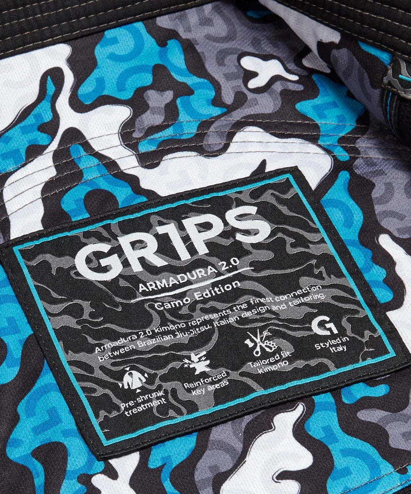 BJJ Uniforms Grips Armadura 2.0 BJJ Kimono Camo - Black, G10129-BLK 4 BJJ Uniforms Grips Armadura 2.0 BJJ Kimono Camo - Black, G10129-BLK