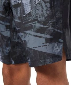 Training Shorts Reebok Moonshift Shorts - Black/blue, DU2166