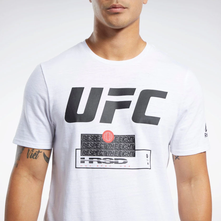 T-Shirts Reebok UFC FG Fight Week Tee- White, FJ5156 7 T-Shirts Reebok UFC FG Fight Week Tee- White, FJ5156