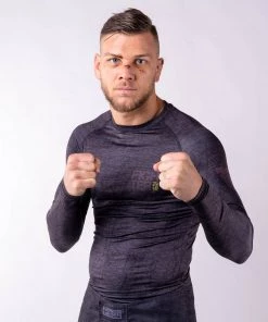 Rash Guard Fighter - Life Is A Fight - Grey, FRG-13 19 Rash Guard Fighter - Life Is A Fight - Grey, FRG-13