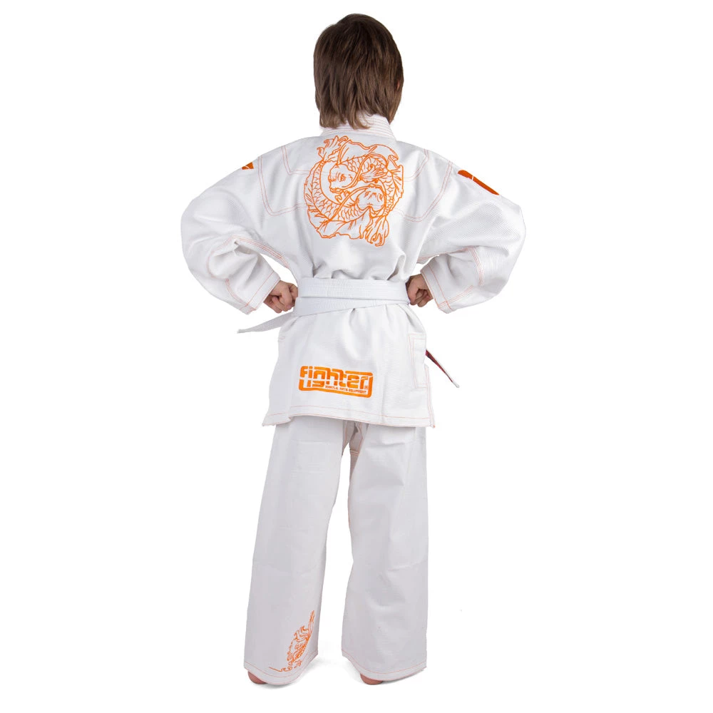 Fighter BJJ Gi Koi Fish Kids, BJJW-02 BJJ Uniforms 4 Fighter BJJ Gi Koi Fish Kids, BJJW-02 BJJ Uniforms