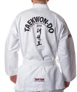 Taekwondo ITF Uniforms Top Ten Dobok KYONG - Student - White, 1669-1-CZ