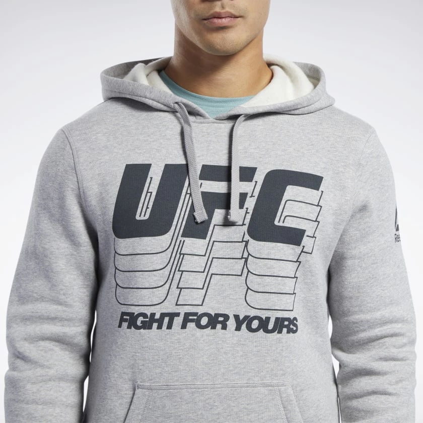 Hoodies Reebok UFC FG Hoodie - Grey, FK2342 8 Hoodies Reebok UFC FG Hoodie - Grey, FK2342