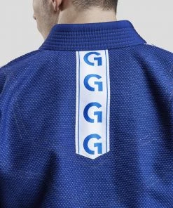 BJJ Uniforms Grips Classic Logo BJJ Kimono - Blue/white, G10124-BLUWHT