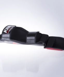 King Pro Boxing Shin Guards - Black/red, KPG-SG-95