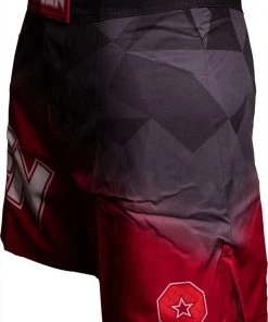 Top Ten MMA Prism Shorts - Red, 18151-41