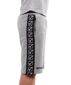 Training Shorts Givova Terry Band Shorts - Grey, BA04-GRY 9 Training Shorts Givova Terry Band Shorts - Grey, BA04-GRY