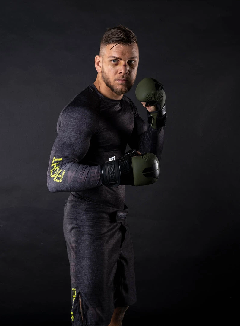 Rash Guard Fighter - Life Is A Fight - Grey, FRG-13 11 Rash Guard Fighter - Life Is A Fight - Grey, FRG-13