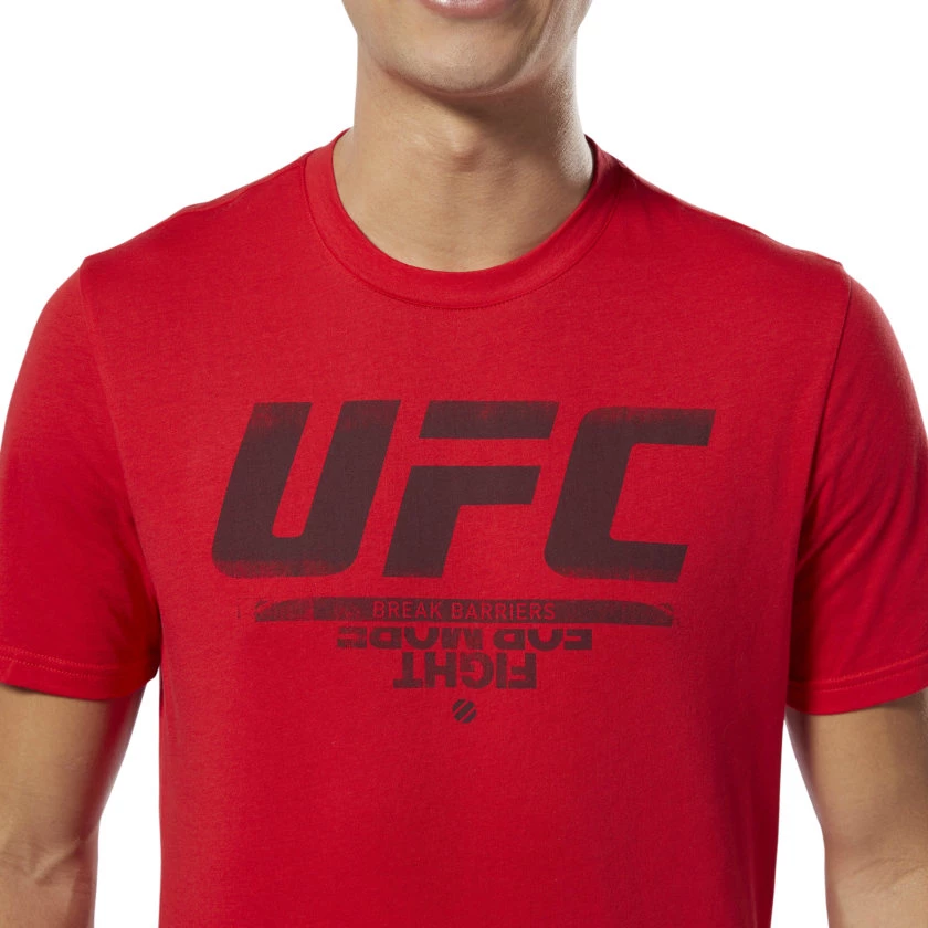 Reebok UFC Fan Gear Logo Tee - Red, DU4585 5 Reebok UFC Fan Gear Logo Tee - Red, DU4585
