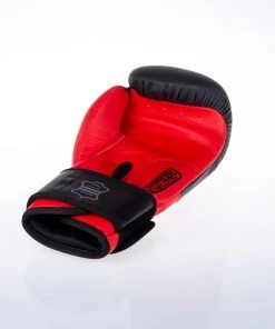 Fighter Boxing Gloves SPLIT-red/black, FBG-001BR