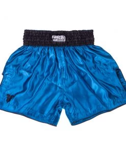 Fighter Thai Trunks Bangkok Plain - Blue/black, FP03