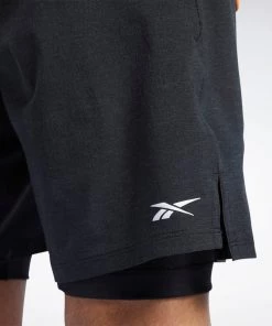 Compression Shorts Reebok 2in1 Epic Shorts - Black, FS8561