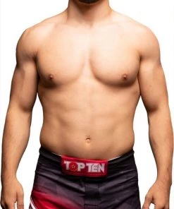 Top Ten MMA Prism Shorts - Red, 18151-41