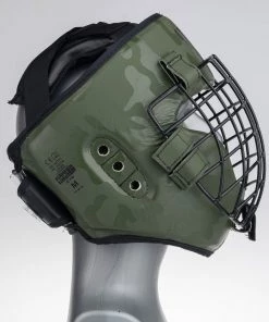 Fighter Shock Head Guard - Khaki/camo, JE999-KHC