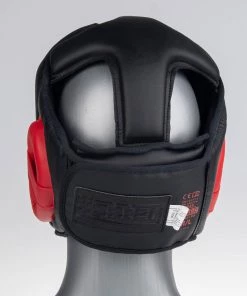 Headguard Fighter Sparring - Black/red, JE1421PURED